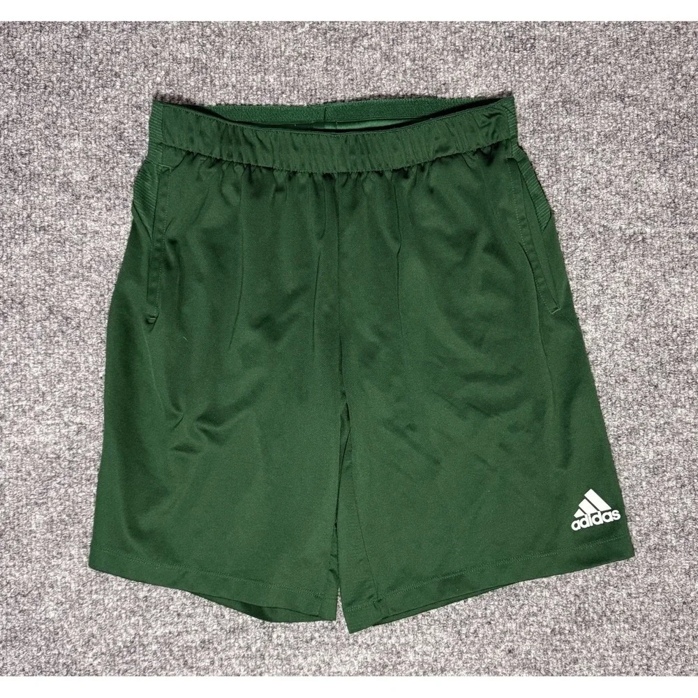 Adidas Basketball Athletic Shorts Gym Workout Aeroready‎ Green Men's Size Medium